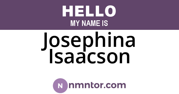 Josephina Isaacson