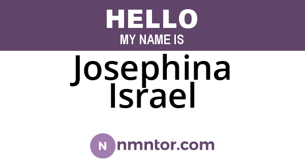 Josephina Israel