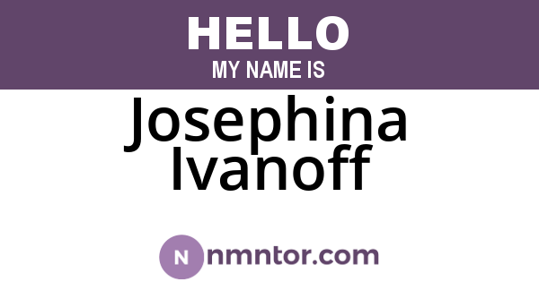 Josephina Ivanoff