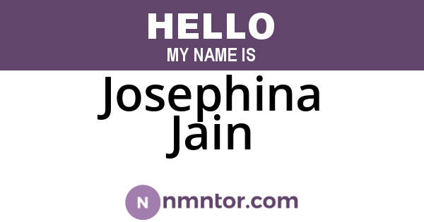 Josephina Jain