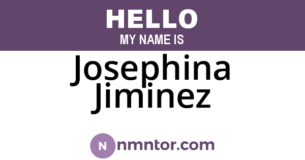 Josephina Jiminez