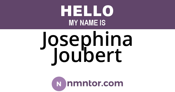 Josephina Joubert