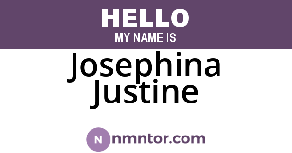 Josephina Justine
