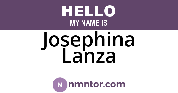 Josephina Lanza