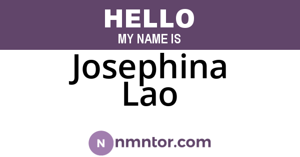 Josephina Lao