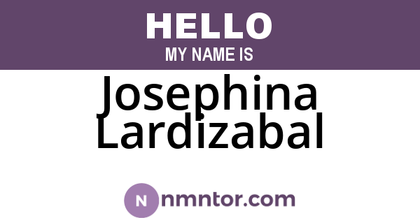 Josephina Lardizabal