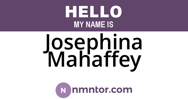 Josephina Mahaffey
