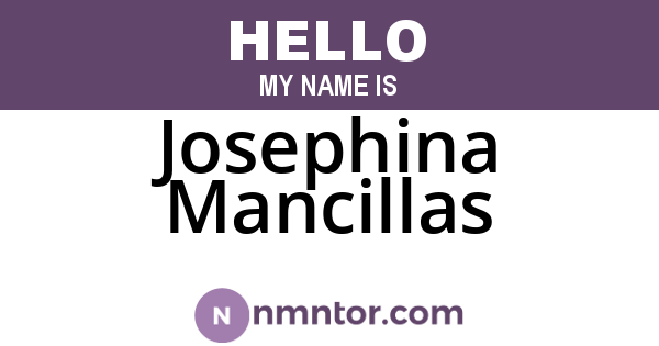 Josephina Mancillas