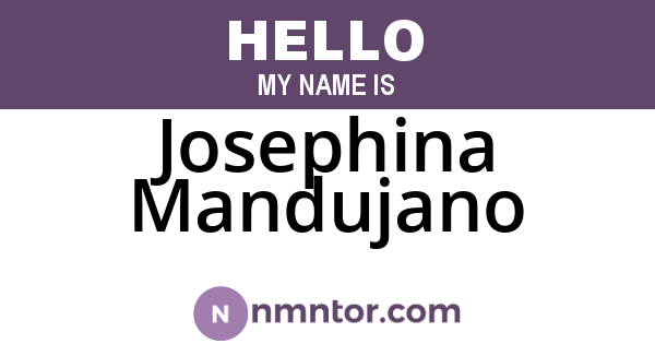 Josephina Mandujano