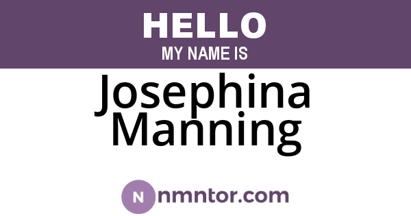 Josephina Manning