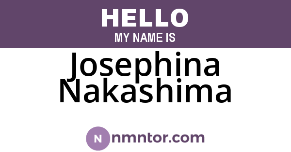 Josephina Nakashima