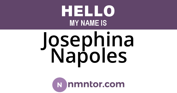 Josephina Napoles