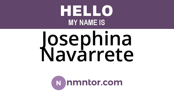 Josephina Navarrete