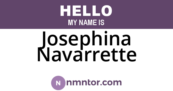 Josephina Navarrette