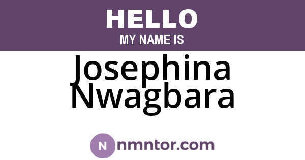 Josephina Nwagbara