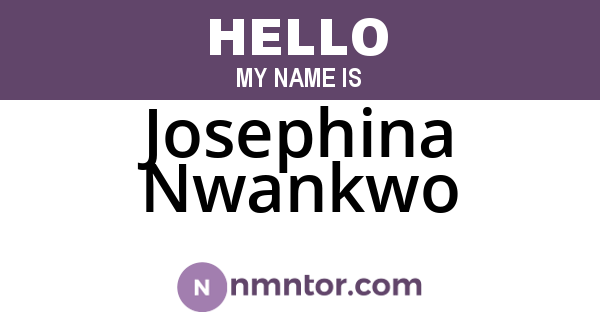 Josephina Nwankwo