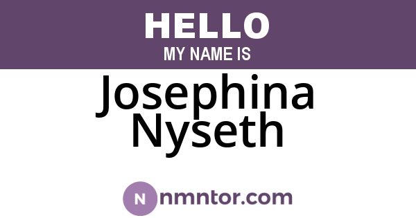 Josephina Nyseth
