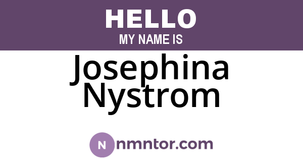 Josephina Nystrom