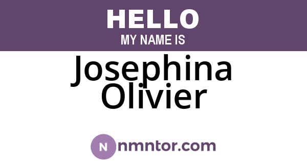 Josephina Olivier