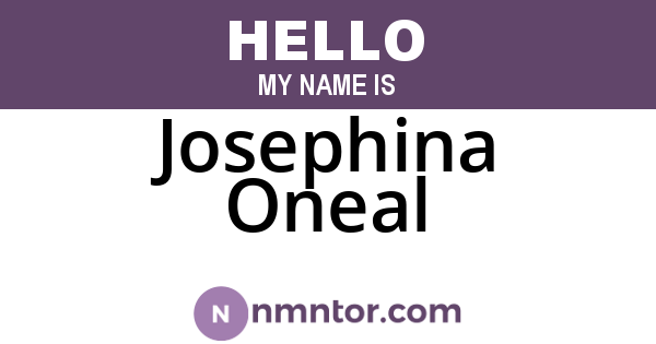 Josephina Oneal