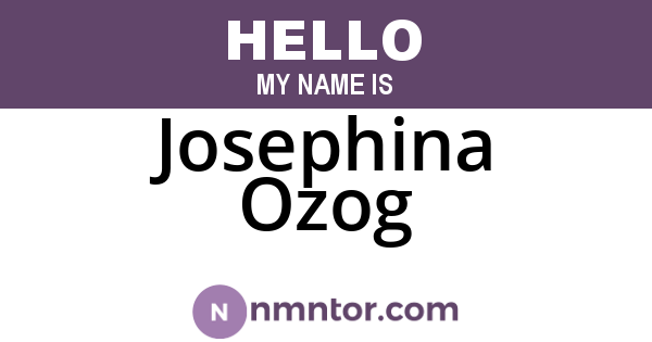 Josephina Ozog