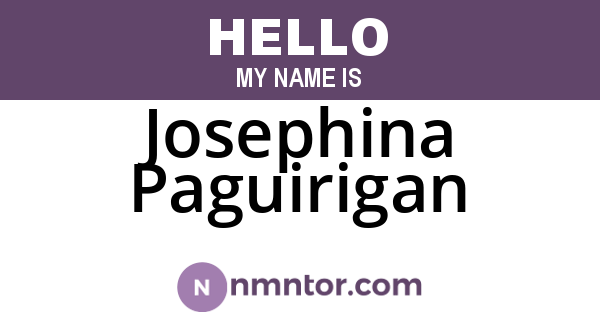 Josephina Paguirigan
