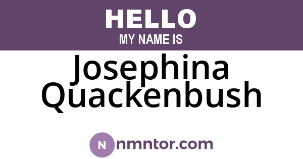 Josephina Quackenbush