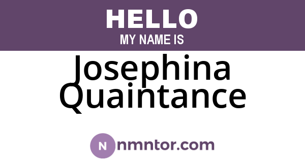 Josephina Quaintance