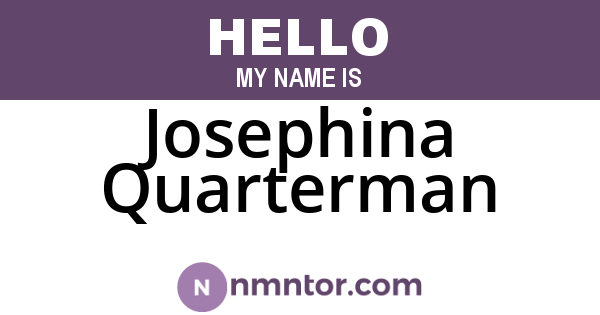 Josephina Quarterman