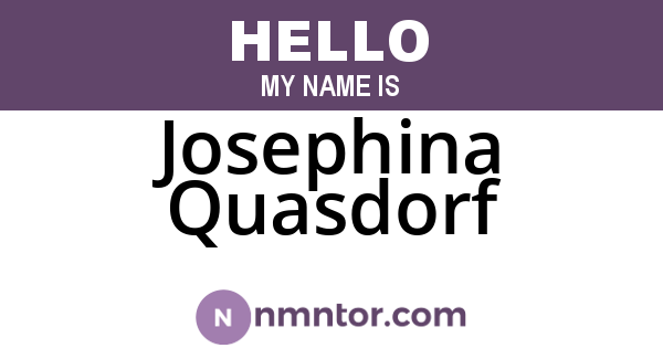 Josephina Quasdorf