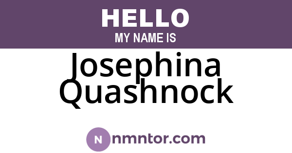 Josephina Quashnock