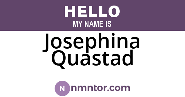 Josephina Quastad
