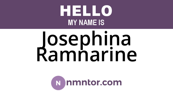 Josephina Ramnarine