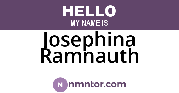 Josephina Ramnauth