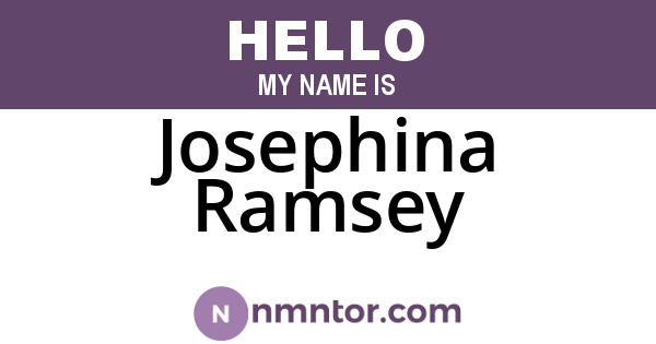 Josephina Ramsey