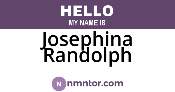 Josephina Randolph