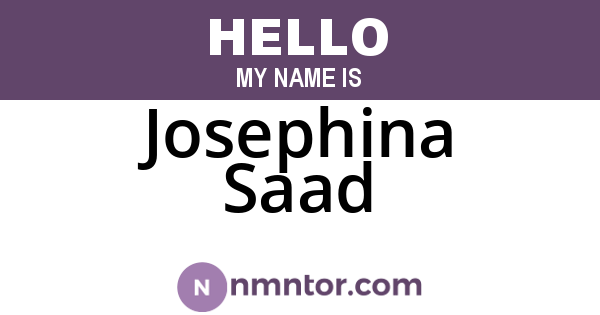 Josephina Saad