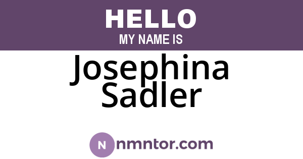 Josephina Sadler