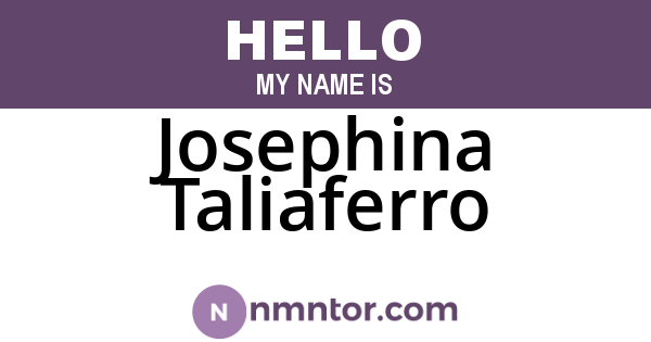Josephina Taliaferro