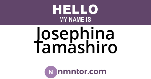 Josephina Tamashiro