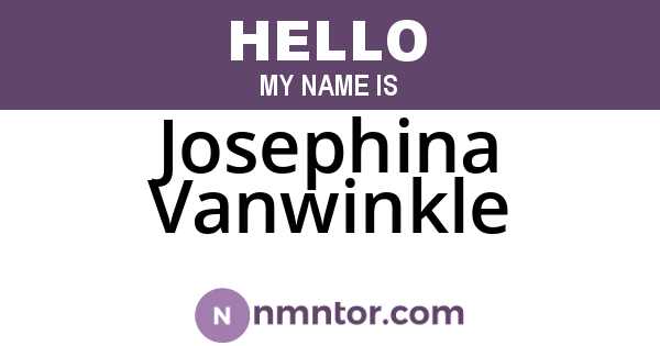 Josephina Vanwinkle