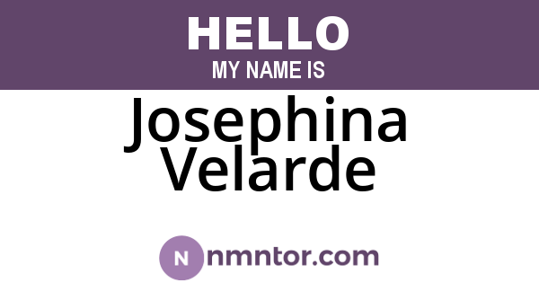 Josephina Velarde