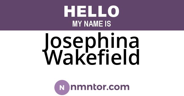 Josephina Wakefield