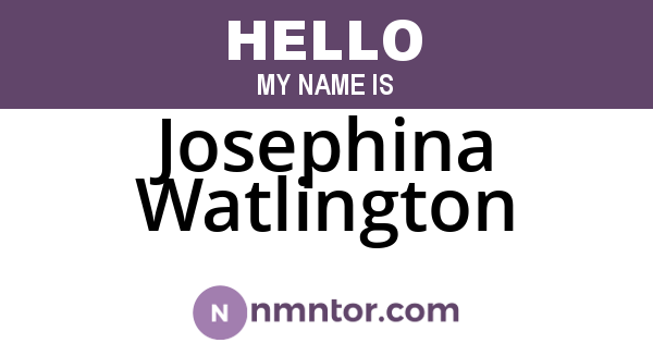 Josephina Watlington