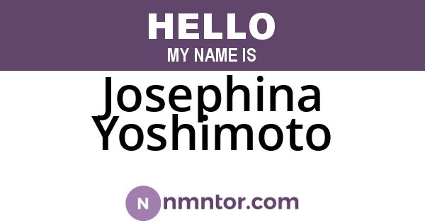Josephina Yoshimoto