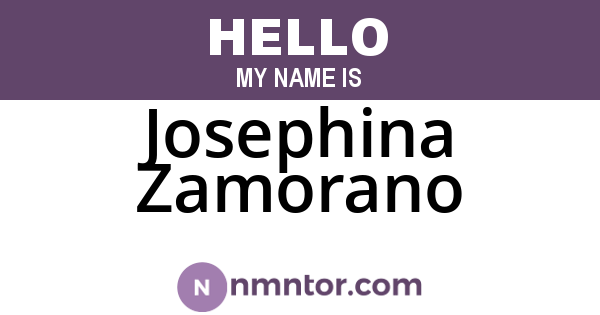 Josephina Zamorano