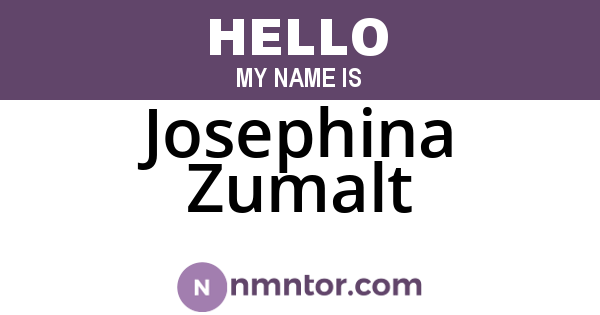Josephina Zumalt
