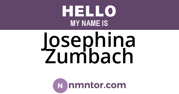 Josephina Zumbach