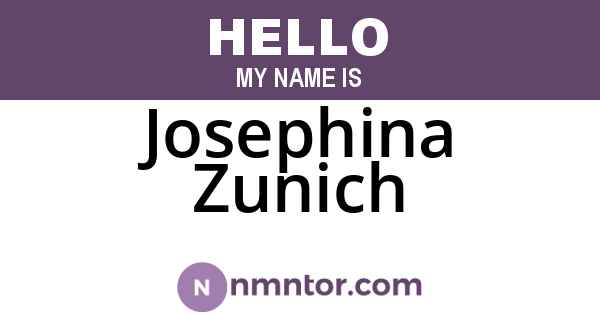 Josephina Zunich
