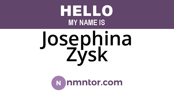 Josephina Zysk